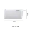 Estilo Minimalista sin Estampar Gasa Transparente Estuche para Lápices Estilo Japonés Simple ins Gran Capacidad Bolsa de Papelería para Exámenes Estudiante para Hombres y Mujeres