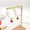 12 Piezas/Paquete Colgantes de Piedra Zodiacal y Piedra de Nacimiento Dorados y Plateados Mini Accesorios Accesorios para Joyería DIY Venta al por Mayor