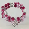 2025 Nuevo Estilo Dulce Femenino Pulsera Rosa Estilo Chino Venta al por Mayor Rosa Flor de Cerezo Exquisito Regalo para Mejor Amiga Novia Joyería