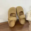Zapatos de Mujer Estilo Birkenstock Retro 2026 Primavera/Verano Nuevos Versátiles de Deslizamiento Poco Profundo Mocasines Lindos de Suela Suave con Velcro
