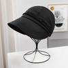 Sombrero de Pescador de Sol de Estilo Coreano de Moda para Mujer Patrón de Gofre Adelgazante para la Cara Casual Versátil Sombrero de Equitación