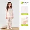 [Compra 2 Artículos y Obtén 3 Yuan de Descuento] Conjunto de Ropa para el Hogar para Bebé, Conjunto de Dos Piezas de Pijama de Otoño para Niños, Conjunto de Ropa Interior para Niñas, Moderno