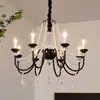 Lustre de cristal estilo francês, novo luxo leve design retrô americano de alta qualidade para sala de estar, quarto, sala de jantar, luminária de vela, ferro, outros