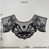 Directo de fábrica poliéster cuello ligero cuello de encaje bordado accesorios de ropa bordado costura a mano pegatinas de tela