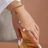 Europa y Estados Unidos pulsera de dedo con colgante de mariposa caliente transfronteriza cadena de dedo con colgante de amor de moda cadena de anillo para mujer