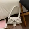 Bolso bandolera pequeño, fresco, con hebilla azul, un bolso de mano moderno y elegante para mujer para otoño, un bolso cruzado nuevo de nicho