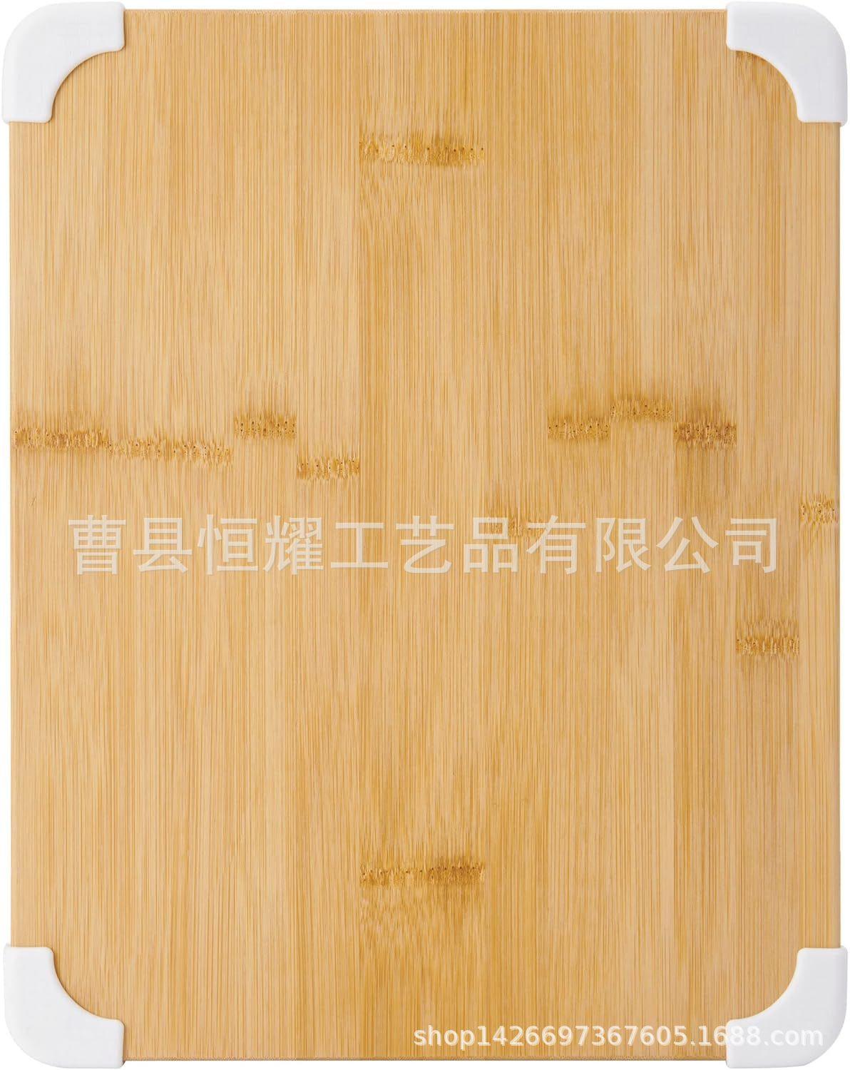 跨境竹制砧板防滑竹切菜板实木牛排面包板带果汁槽案板 BSCI