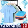 2025 Nueva Camisa Polo Ropa de Trabajo Ligero Negocios Casual Camisa Cultural para Empleado Cuello Solapa Manga Corta Camiseta Fabricante Venta al por Mayor
