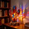 Adornos de resina de la nueva serie de perros transfronterizos, luz nocturna LED, arte, estatua de animal, decoración creativa para el hogar, escritorio