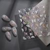 Fuente de fábrica tridimensional Shell Light Butterfly Nail Art Sticker Pure quiere usar accesorios de armadura Colorido Big Butterfly Nail Sticker