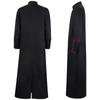 Disfraz de sacerdote medieval transfronterizo para cosplay de Halloween, disfraz de sacerdote de borde rojo.