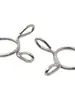 Abrazadera de Alambre de Acero Galvanizado Niquelado, Hebilla de Liberación Rápida de Presión Manual, Clip de Fijación para Tubería de Aceite y Tubería de Agua, Abrazadera de Aro Elástico, Clip de Resorte