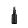 Suministro directo de fábrica elegante botella pulverizadora oscura de vidrio negro l botellas de emulsión Botella de perfume tónico 5-100ml