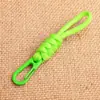 Yk42 Nuevo Llavero Cordón Colgante de Cuchillo Paracord Trenzado Mini Cordón Corto para Llaves Tirador de Cremallera de Bolsa