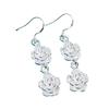 Comercio exterior exportación pendientes de moda chapados en plata 925 flor de ciruelo versión coreana de gran cantidad en stock suministro pendientes pendientes