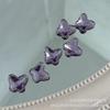 2023 Novo Cone Acrílico Roxo Borboleta Broca Fundo Plano DIY Creme Cola Soltando Cola Celular Caso Moldura Gancho de Cabelo