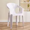 Silla de plástico engrosada para uso en comedores y uso comercial, con respaldo y reposabrazos, adecuada para puestos de comida, mesas de comedor, restaurantes caseros y taburetes de plástico extraespesos