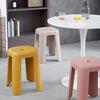 Taburete de plástico creativo moderno para el hogar, taburete cuadrado simple para comedor, engrosado, apilable, taburete para vestidor, moda de lujo ligero