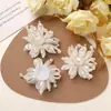Moda Coreana Pequeño Aroma Perlas Bordadas Flor Tela Parche DIY Pin Lateral Bolso Ropa Decoración Zapato Flor Accesorios