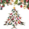 Adornos Navideños Creativos Transfronterizos de Pájaros Atrapasoles Acrílicos para Jardín y Patio Colgantes