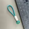 Cordão Minimalista Criativo para Celular Porta-Cartão de Boneca Chaveiro de Passagem de Embarque para Mochila Pingente de Corda Trançada Colorida