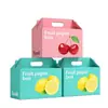 Caja de Empaque para Frutas, Caja Plegable de Cartón Corrugado Portátil, Caja de Empaque para Naranjas, Caja de Empaque para Productos Agrícolas, Verduras y Frutas, Hecho a Medida