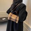 Bolsos de Moda Nicho Francés de Otoño e Invierno para Mujer 2025 Nuevo Estilo Felpa Bolso Cuadrado Pequeño Bolso de Hombro de Alta Gama