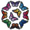 Bordado por Computadora Mariposa Colorida Transfronterizo Más Vendido Parches Mixtos de Mariposas para Chaquetas Abrigadoras Parches de Bordado Hechos a Mano para DIY