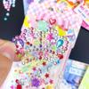 Calcomanías para Niños Gema Cristal Acrílico Diamante Calcomanías Niñas Decorativas Creativas DIY Kindergarten Calcomanías de Bonificación
