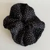 Scrunchie Amarelo Floral Estilo Coreano Larga Faixa de Cabeça para Mulheres, Acessório de Cabelo de Tecido para um Look Jovem, Acessório de Cabelo Faixa de Cabeça Alta