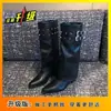 Botas Delgadas Retro de Punta 2026 Otoño/Invierno Nueva Llegada Botas Largas de Caballero Botas para Pantalón Botas de Tacón Estilo Calle Botas Vaqueras Occidentales