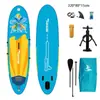 Tabla de Remo Inflable de Pie para Principiantes Doble Capa Pesca Padre-Hijo Doble Tabla de Remo de Ocio Tabla Flotante para Remo en el Agua