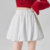 Corea Dongdaemun 2025 Primavera Nueva Moda Plisada Elástica Cintura Alta Floral Media Falda Mujer Linterna Corta Falda Moderna