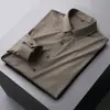 Camisa Blanca de Vestir de Manga Larga Premium para Hombre, Elástica en Cuatro Direcciones, Sin Costuras, Verano 2026, Para Negocios, Sin Arrugas, Fácil de Cuidar