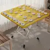 Mesa de Ajedrez Plegable, Elegante Mesa de Ajedrez Chino, Mesa Portátil para Ajedrez al Aire Libre, Mesa Cuadrada para el Hogar