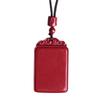 Colgante Amuleto de Paz de Cinabrio de Alto Contenido, Cristal Mineral Crudo Morado Dorado Rojo Imperial Arena Colgante de Collar Venta al por Mayor Dropshipping