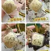 Llavero de Princesa Chapado en Oro 999 para Riqueza y Prosperidad, La Riqueza Viene de Todas Partes, Buena Suerte y Fortuna, Llavero de Coche, Colgante para Bolso