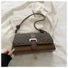 Elegante Bolso Retro de Bloques de Color para Mujer 2026 Nuevo Diseño Pequeño de Nicho Patchwork Bolso Cuadrado Pequeño Bolso de Mano para Viajes Cotidianos Bolso Cruzado
