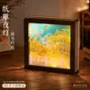 Festival de Mediados de Otoño Linterna Creativa de Papel Recortado Adorno de Escritorio Estereoscópico 3D Cultural y Creativo Estilo Chino Nuevo Estilo Chino DIY Pintura Decorativa de Luz y Sombra