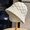Gorro de Pescador Retro de Punto Grueso para Mujer Otoño Invierno Estilo Coreano Versátil Cálido Estilo Japonés Gorro de Cubo Hace que la Cara se Vea Más Pequeña