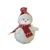 Novos Produtos Transfronteiriços Hong Kong Heng Árvore de Natal Pequeno Pingente Pelúcia Cachecol Vermelho e Branco Boneco de Neve Enfeites Pendentes Decorações de Natal Enfeites Pendentes