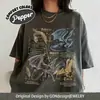 Tamanho Europeu Transfronteiriço Feminino Retrô Quarta Asa Dragão Camisa Confortável Camisa da Academia de Guerra de Basgiath um Presente de Elegância Literária