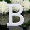 27 letras 8CM de altura ornamentos de letras em inglês de madeira branca e decoração de casamento para casa adereços de tiro &amp;-S