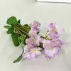 Planta en Maceta Adelfa Transfronteriza Bonsái Hoja de Camote Pequeño Flor Artificial Falsa Planta Verde Decoración de Escritorio Sala de Estar Arreglo de Flores Falsas