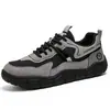 Zapatos deportivos casuales de malla transpirable para hombre de primavera y otoño, puntera ancha, modernos, suela gruesa, resistentes al desgaste, antideslizantes, para el trabajo y el transporte