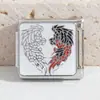 Novo Módulo Elástico Italiano Aço Inoxidável Série Estampa de Leopardo Corrente de Pulseira Destacável DIY Módulo de Acessório Decorativo