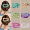 Pinza para el Cabello Plana Estilo Hawaiano para Mujer, Adecuada para Peinados Recogidos en la Parte Trasera de la Cabeza, Pasador de Nácar, Peinado Semi-Recogido, Pinza para el Cabello que No Daña, Accesorio para el Cabello