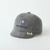 Gorra de Béisbol Infantil con Forro de Felpa de Dibujos Animados Coreanos Gorra con Visera de Niña Elefante Lindo para Exportación Gorro Cálido para Bebé al Aire Libre