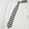 Corbata Pajarita Roja Azul Dorada Estilo Campus Japonés JK/DK para Hombres y Mujeres Cremallera Libre Sin Cremallera Raya Vino Tinto Tendencia