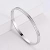 Pulsera sencilla para mujer con incrustaciones de diamantes de imitación CNC, estilo europeo y americano, venta al por mayor en plataforma transfronteriza, regalos para amigas, estilo coreano